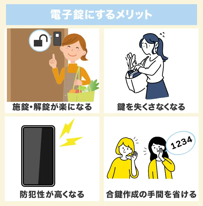 電子錠に交換するメリット