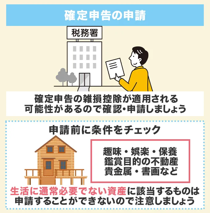 確定申告で空き巣・盗難被害を控除