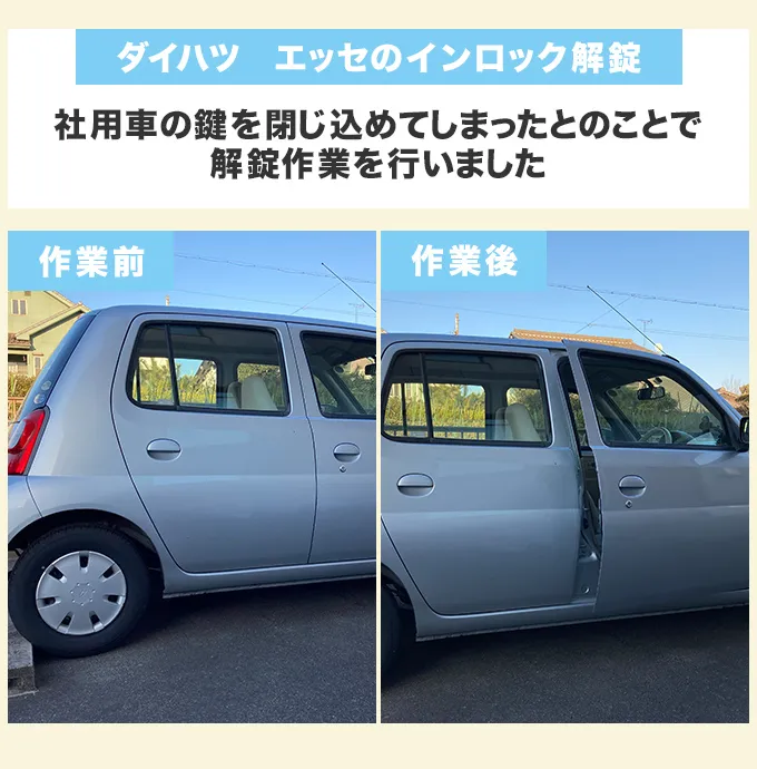 自動車の解錠