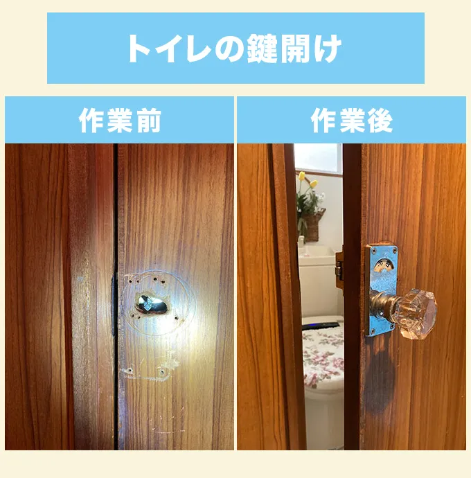 大阪市　トイレの鍵開け