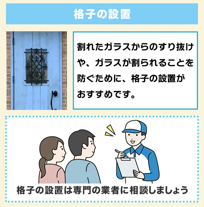 格子の設置