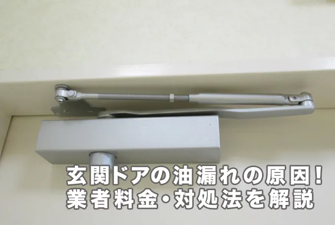 玄関のドアに油が漏れている原因とは？業者料金や対処法を解説