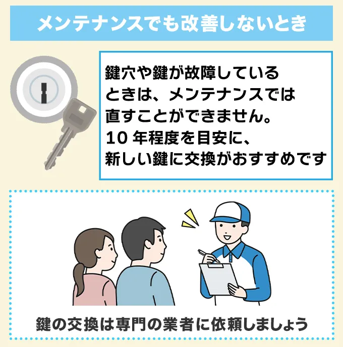 メンテナンスでも不具合が改善しないときは