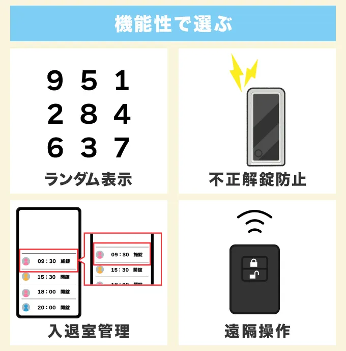 機能性で選ぶ