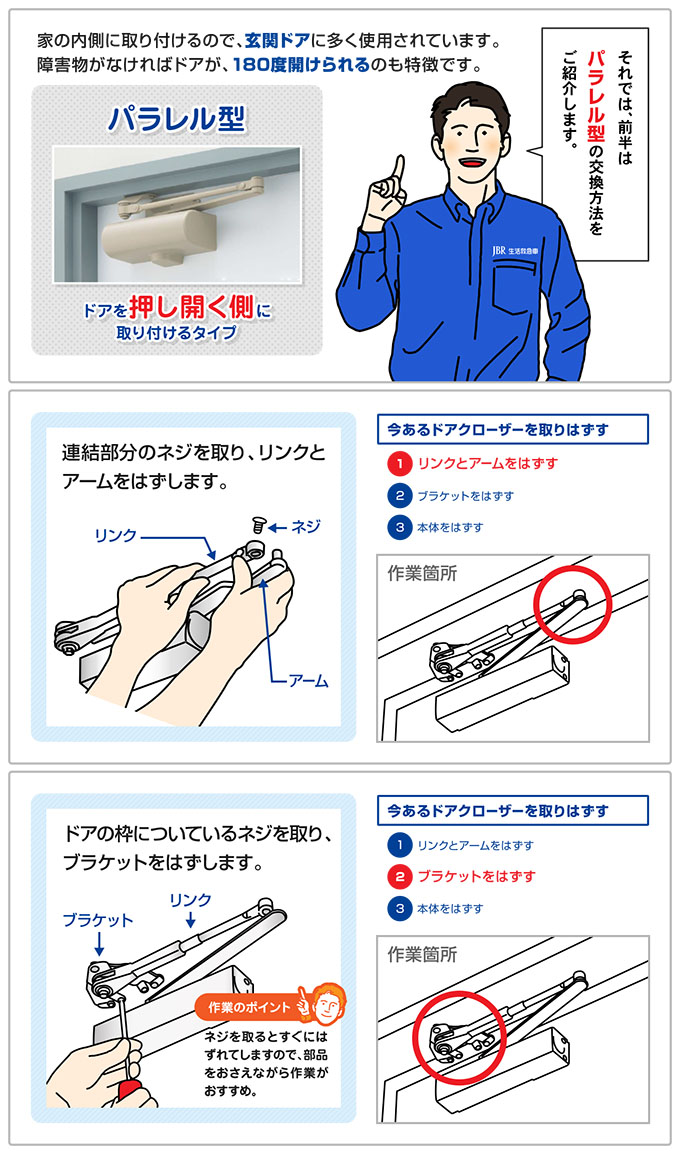 ドアクローザーの交換方法-4