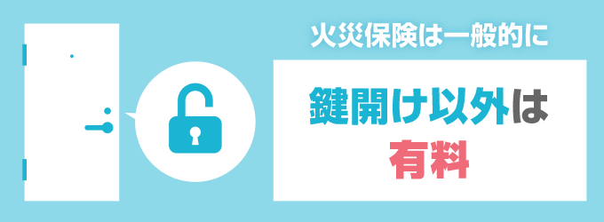 鍵の複製や鍵の交換に関しては有料になる可能性が高い