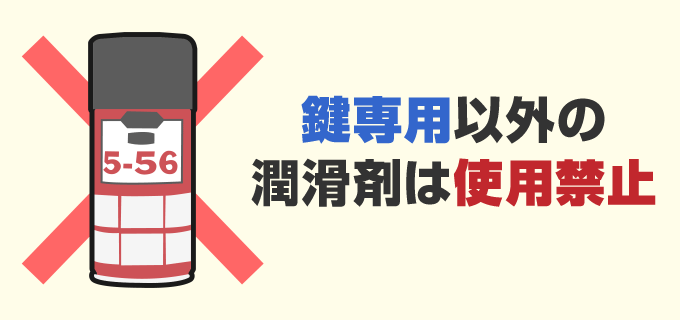 クレ5-56は使用してはいけない